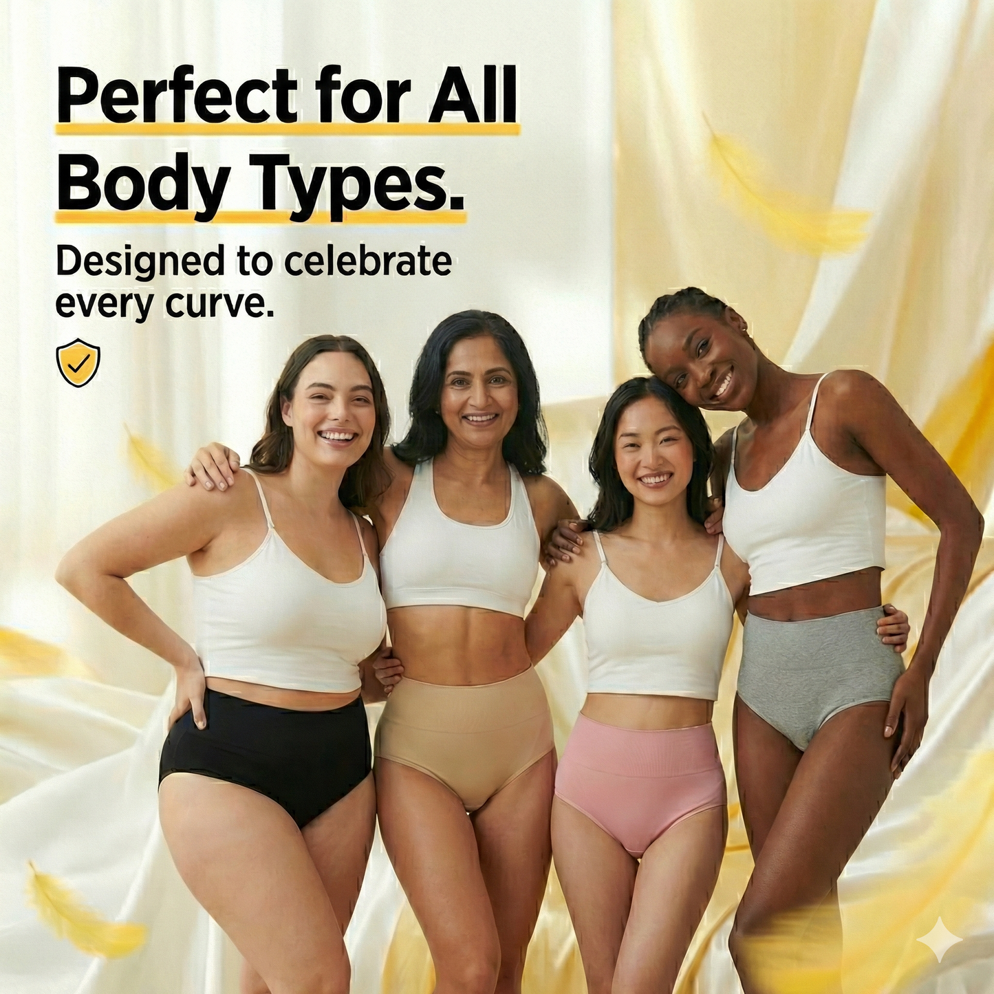 Cool & Comfee High-Waisted Smoothing Briefs (4-Pack)