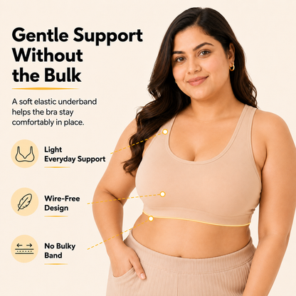 Pure Comfort Racerback Bra with Removable Cups – Pack of 3