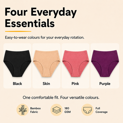 Bamboo Comfort Panties – Pack of 4