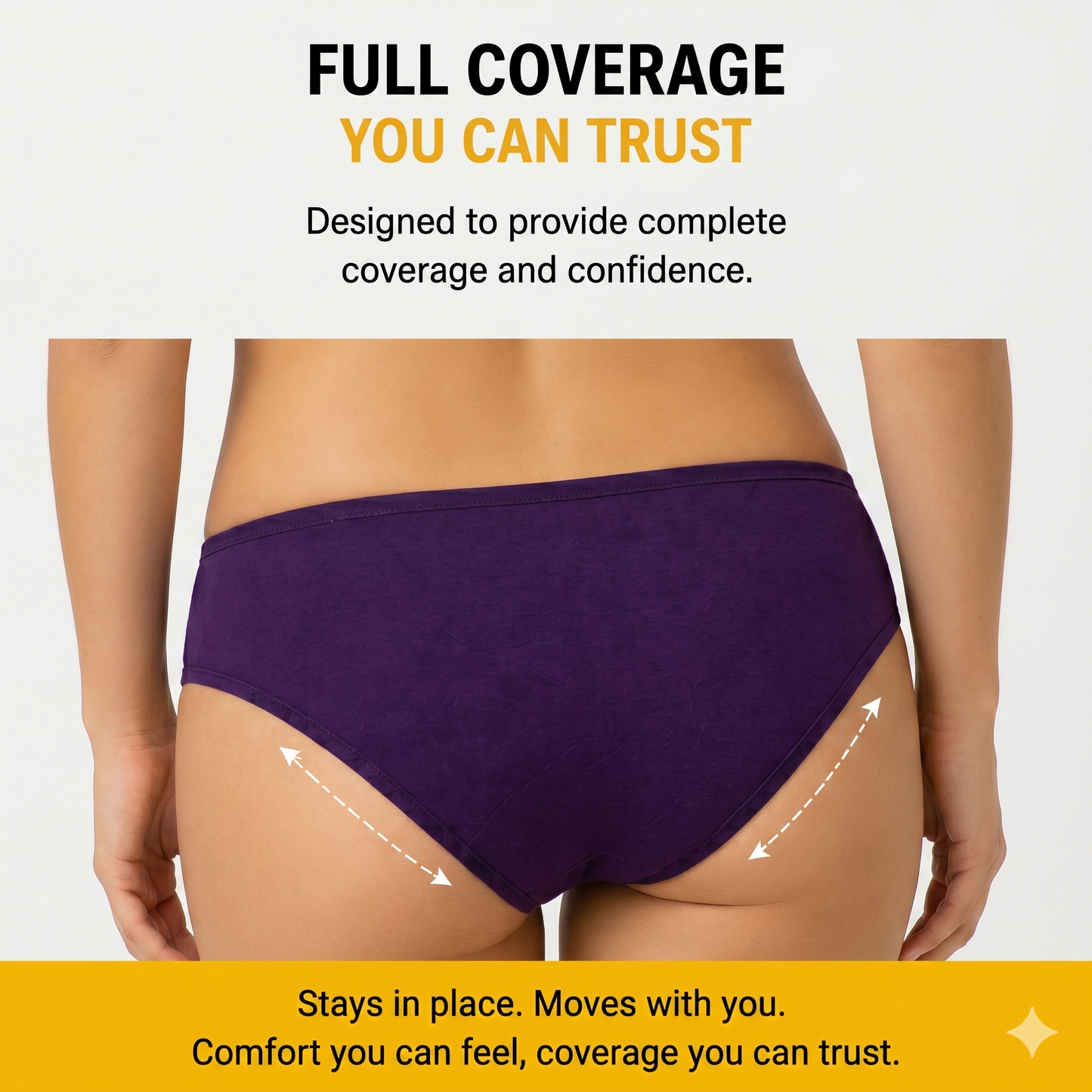 WOMENS All day Comfort Everyday Cotton Panties - Pack Of 5