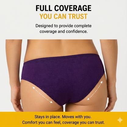 WOMENS All day Comfort Everyday Cotton Panties - Pack Of 5