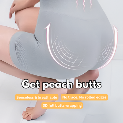 Womens High waisted Tummy Tucking Seamless Shots (Pack of 4 )