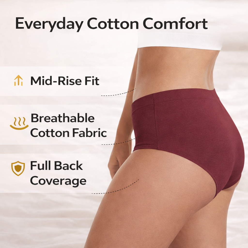 Everyday Comfort Pro – Cotton Panty ( Pack of 4)