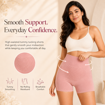 High-Waisted Tummy Tucking Shorts – Pack of 4