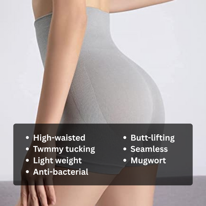 Womens High waisted Tummy Tucking Seamless Shots (Pack of 4 )