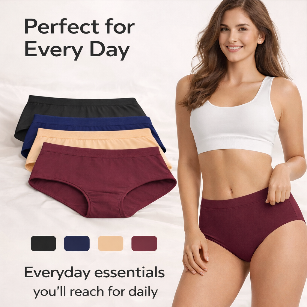 Everyday Comfort Pro – Cotton Panty ( Maroon ) Pack of 2