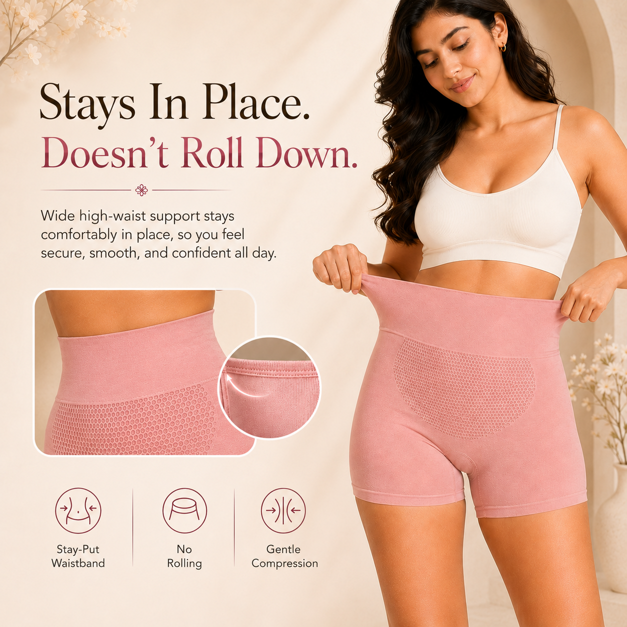 High-Waisted Tummy Tucking Shorts – Pack of 4