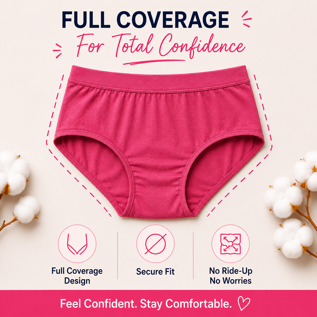 Premium Cotton Panty ( Pack of 5)