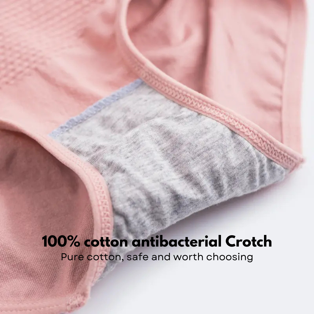 High-Waisted Tummy Support Underwear– Set of 4