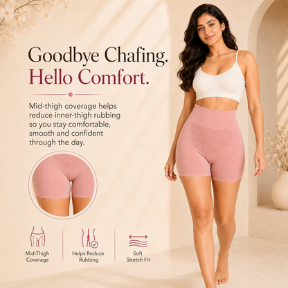 High-Waisted Tummy Tucking Shorts – Pack of 4