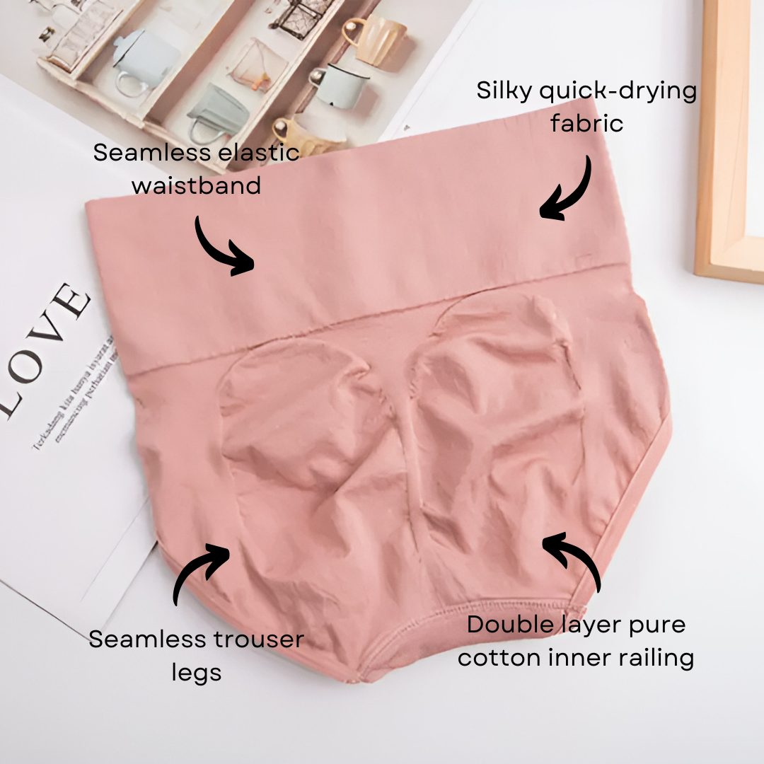 High-Waisted Tummy Support Underwear Pack Of 2