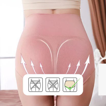 High-Waisted Tummy Support Underwear– Set of 4