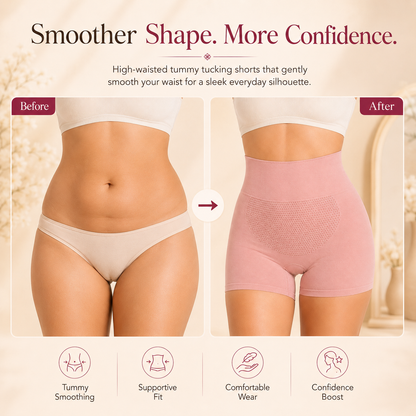 High-Waisted Tummy Tucking Shorts – Pack of 4