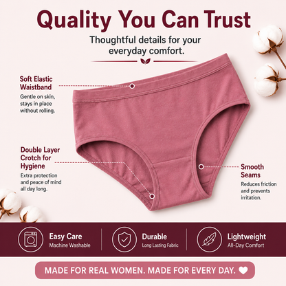 Pack Of 5 - Everyday Bamboo Panties