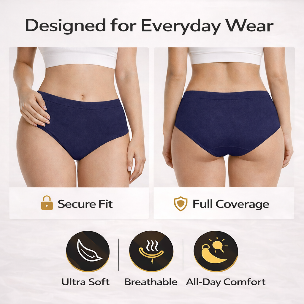 Everyday Comfort Pro – Cotton Panty ( BLUE ) Pack of 2