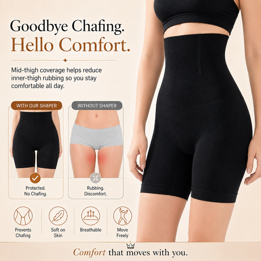 Women’s Tummy Control Thigh Slimming  Seamless  Body Shaper Shorts ( Pack Of 2 )