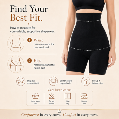Women’s Tummy Control Thigh Slimming  Seamless  Body Shaper Shorts ( Pack Of 2 )