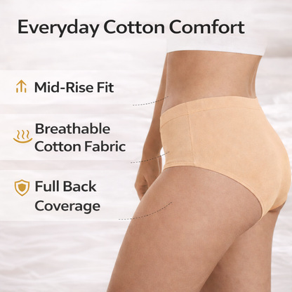 Everyday Comfort Pro – Cotton Panty ( Skin ) Pack of 2