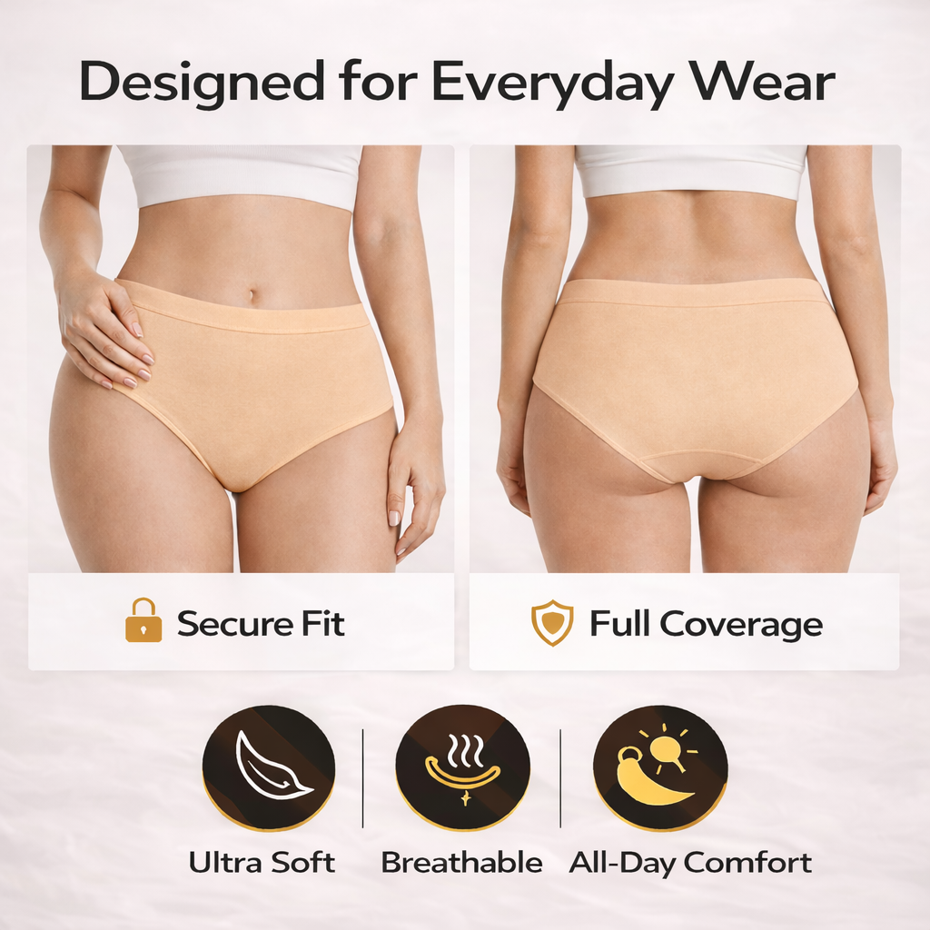 Everyday Comfort Pro – Cotton Panty ( Skin ) Pack of 2