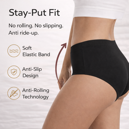 Everyday Comfort Pro – Cotton Panty ( Black ) Pack of 2