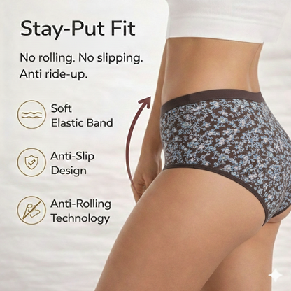 Everyday Comfort Pro – Premium Printed Cotton Panty ( Pack of 3)