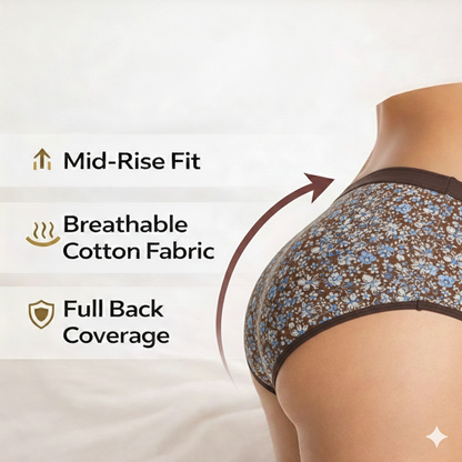 Everyday Comfort Pro – Premium Printed Cotton Panty ( Pack of 3)