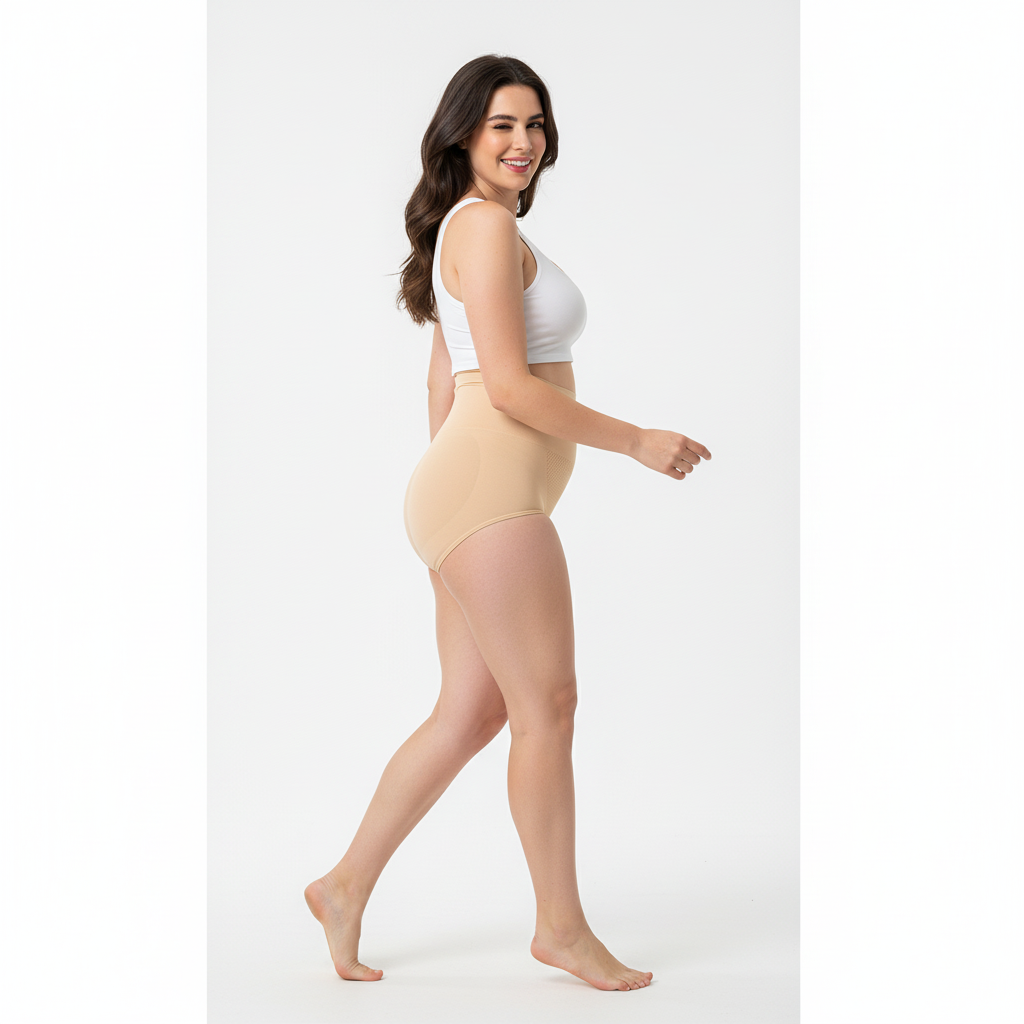 High-Waisted Tummy Support Underwear ( Beige ) Pack Of 2