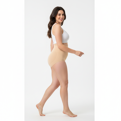 High-Waisted Tummy Support Underwear ( Beige ) Pack Of 2